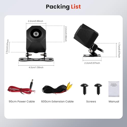 Hodozzy Caméra De Recul Sans Fil 5 Pouces - Vision Nocturne IP69 Pour Camion Et Camping-Car
